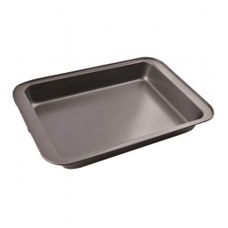 Assadeira 37,5x25,5x5cm Antiaderente Retangular Preta